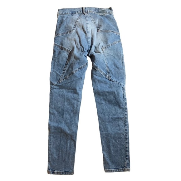 Revice Jeans Womens 26 Venus High Waist Cropped Lightyear Wash Star Skinny - Picture 4 of 10